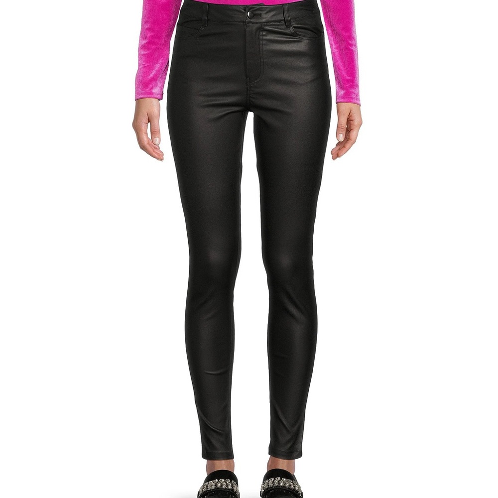 GB High Rise Coated Skinny Jeans